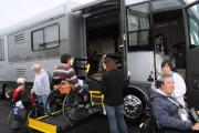 A rare chance to see the inside of an accessible motorhome
